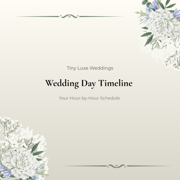 Wedding Day Timeline PDF