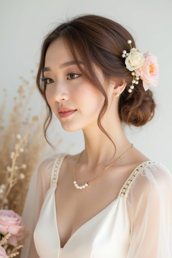 accessorizing champagne bridesmaid dresses