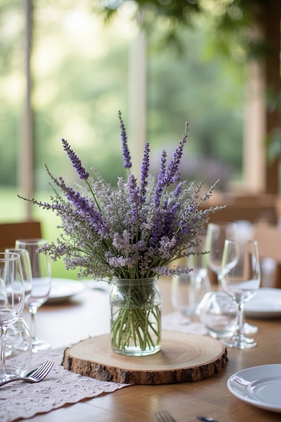 affordable elegant lavender arrangements