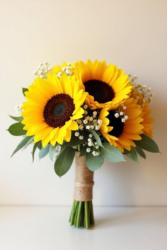 affordable luxury sunflower bouquets