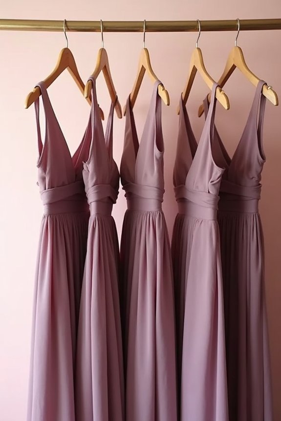 affordable mauve dress options
