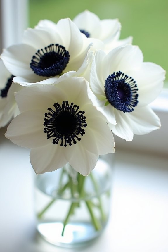anemones enhance wedding palettes