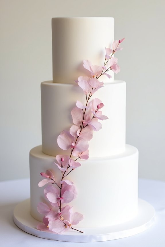 artistic watercolor wedding cakes