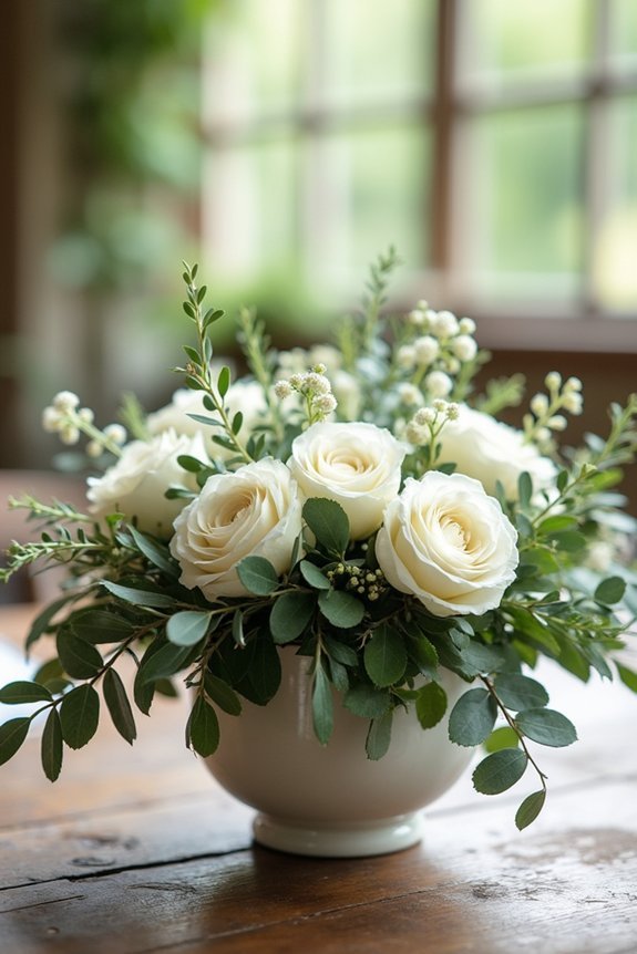 assemble gorgeous foliage centerpieces