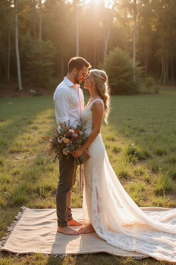 authentic bohemian wedding details