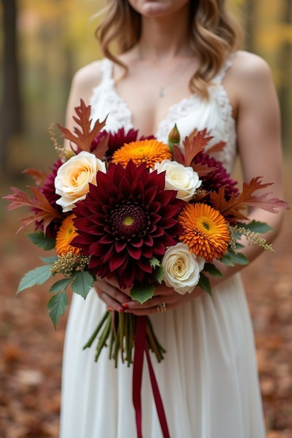 autumn wedding bouquet essentials