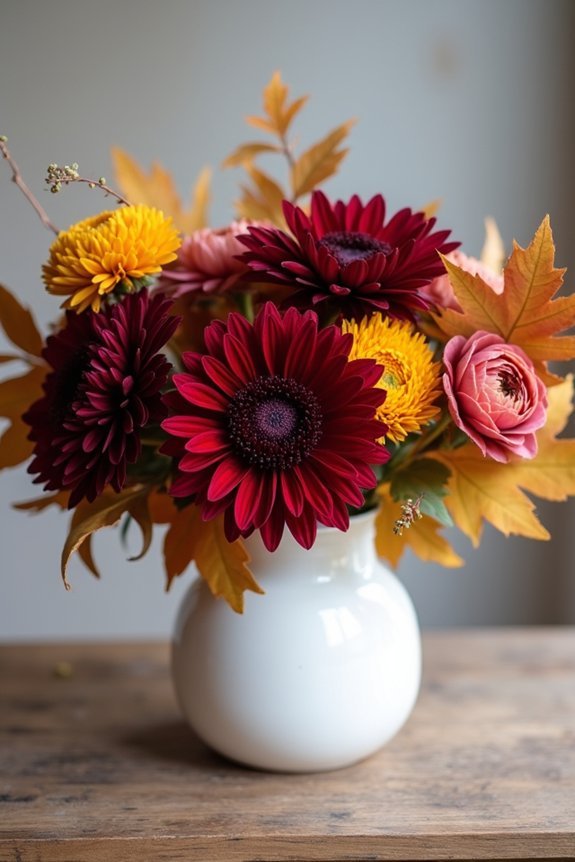 autumn wedding floral arrangements