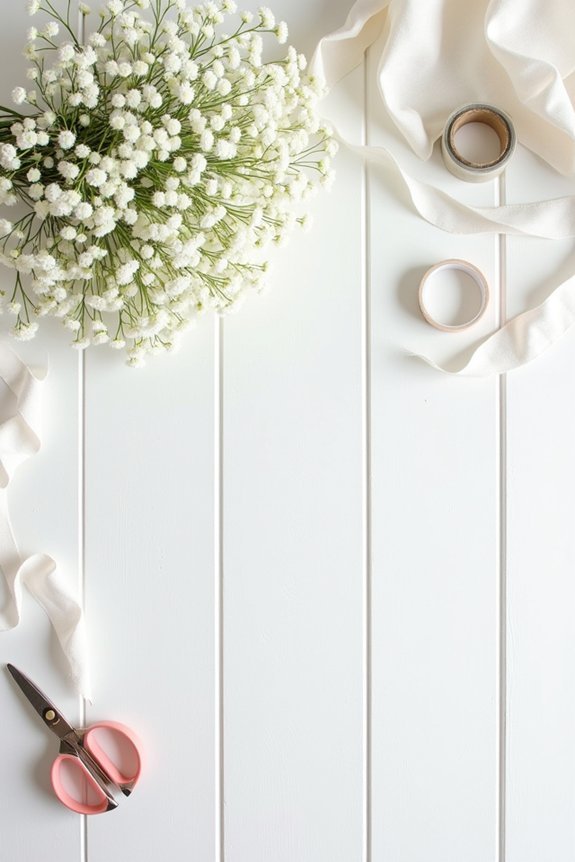baby s breath crown supplies