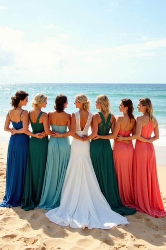 beach wedding color selection