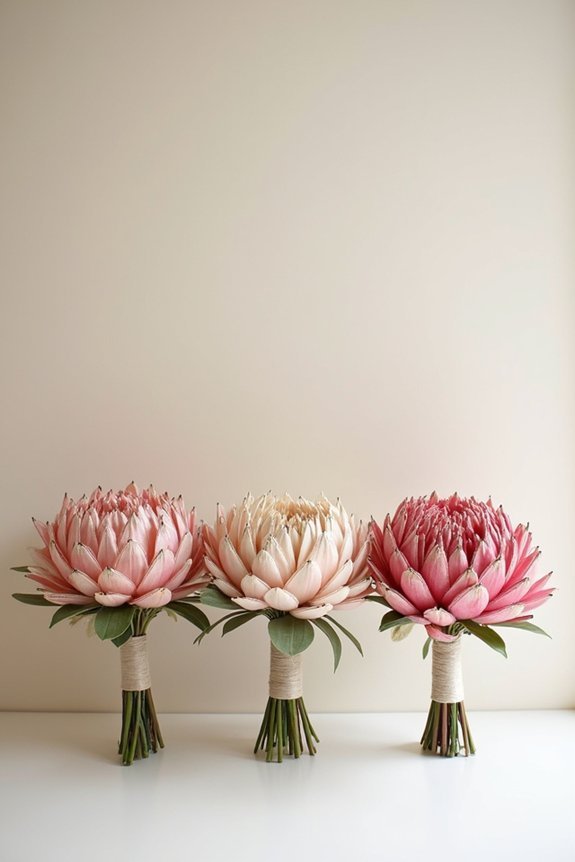 beautiful protea bridal bouquets
