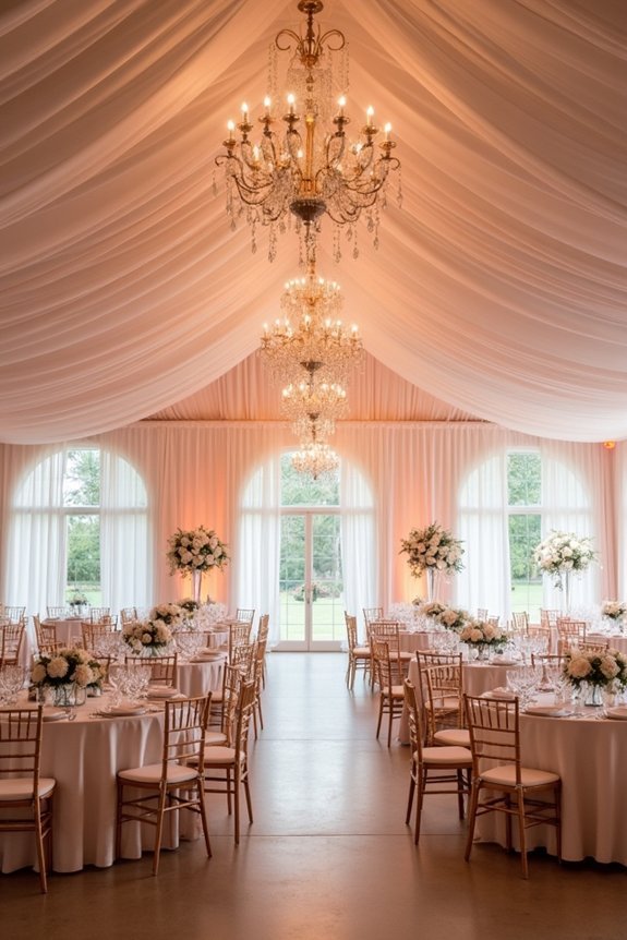 blush colors and venue