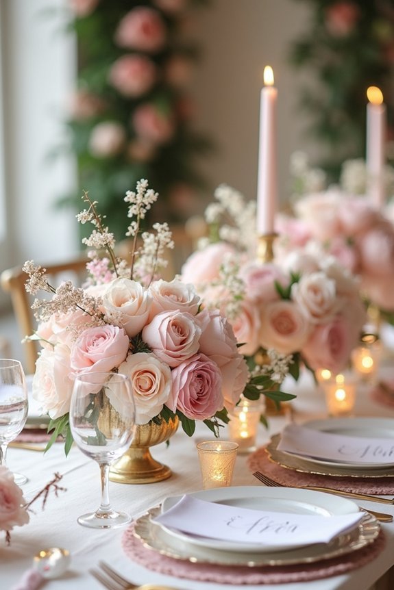 blush floral arrangement techniques