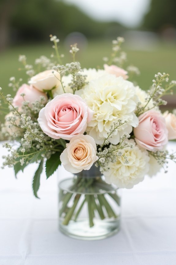 blush flower arrangement ideas