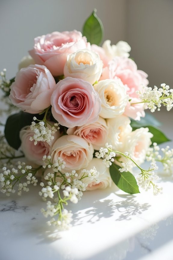 blush pink enhances wedding elegance
