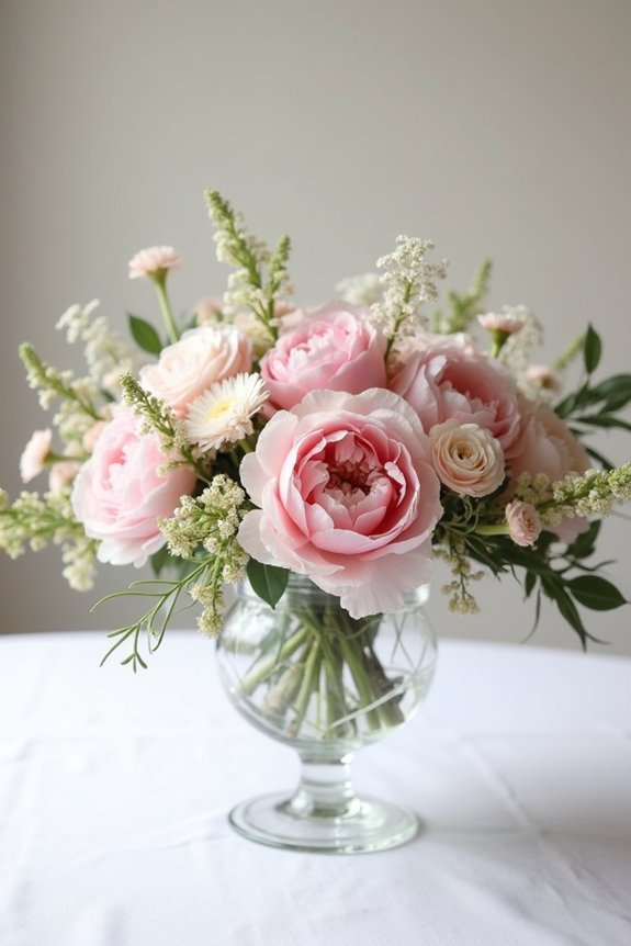 blush pink floral elegance