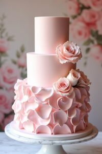 blush pink wedding cakes