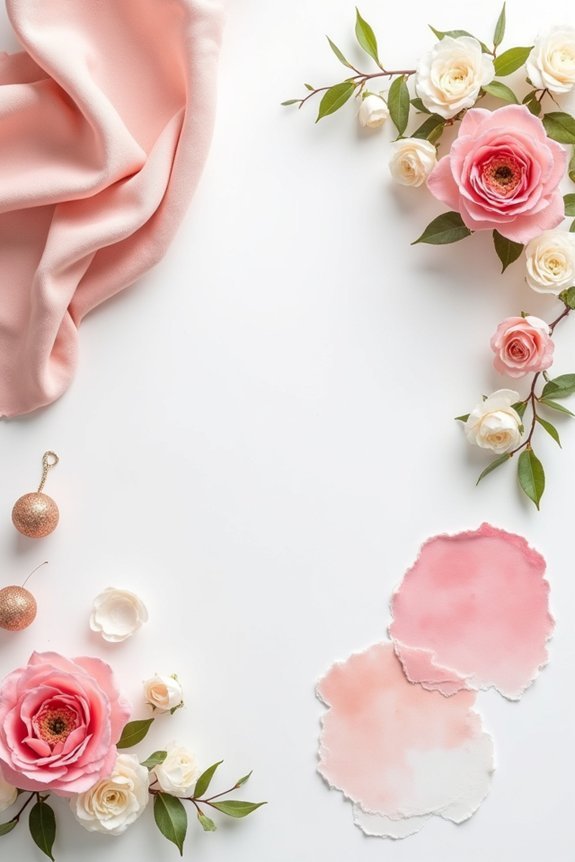 blush pink wedding color scheme