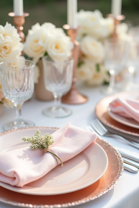 blush pink wedding palette