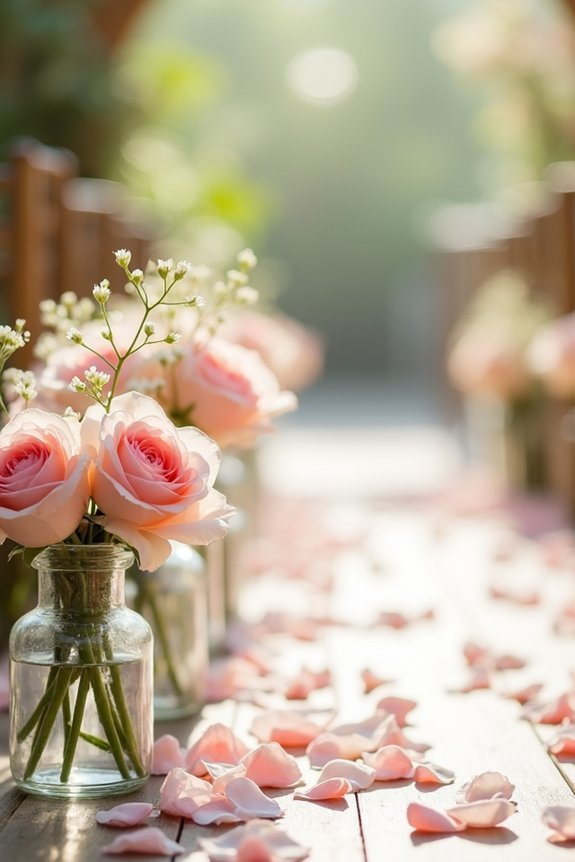 blush roses for elegance
