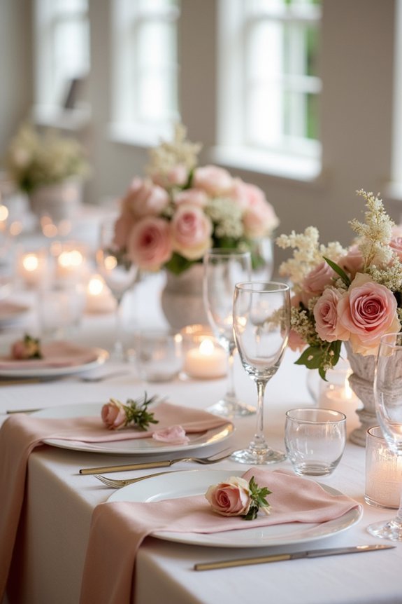 blush tones in decor