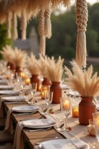 bohemian inspired wedding decor