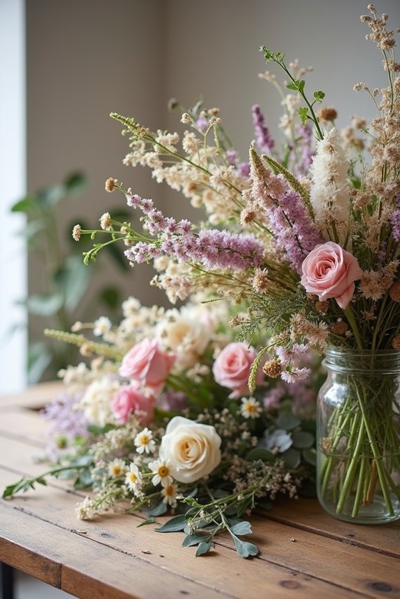 bohemian wedding flower ideas