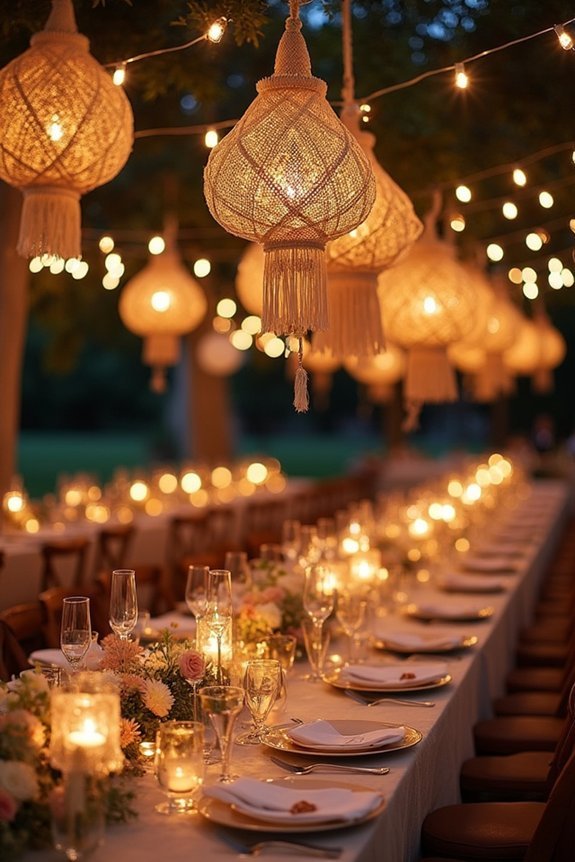 boho lighting for intimacy