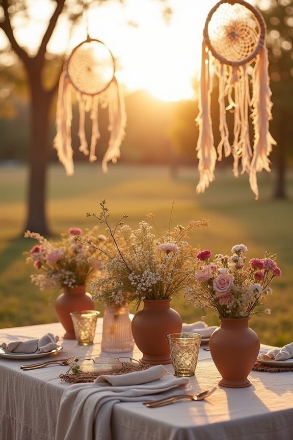 boho wedding color palette