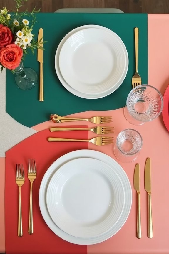 bold color blocking techniques
