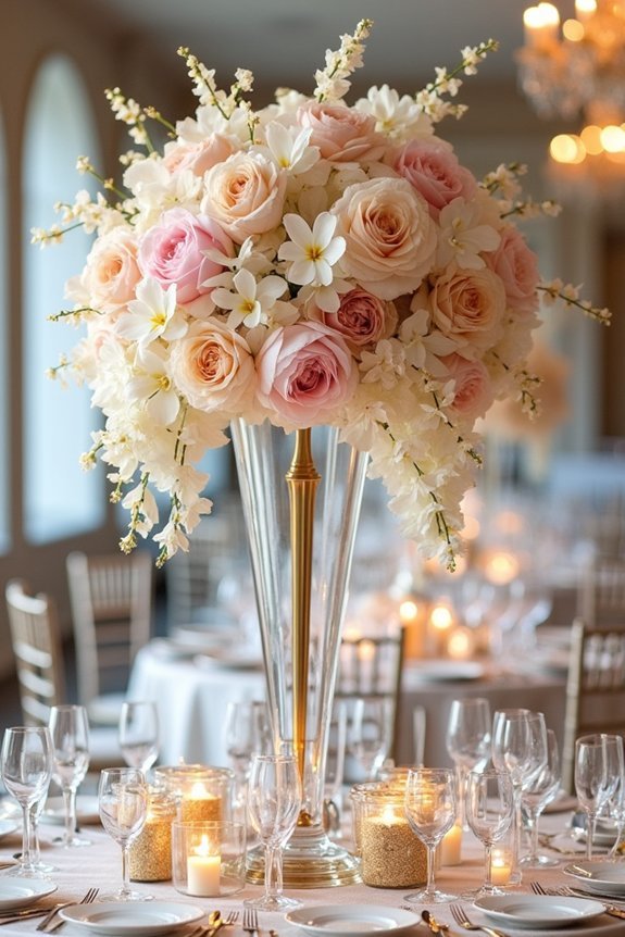 bold floral arrangements abound