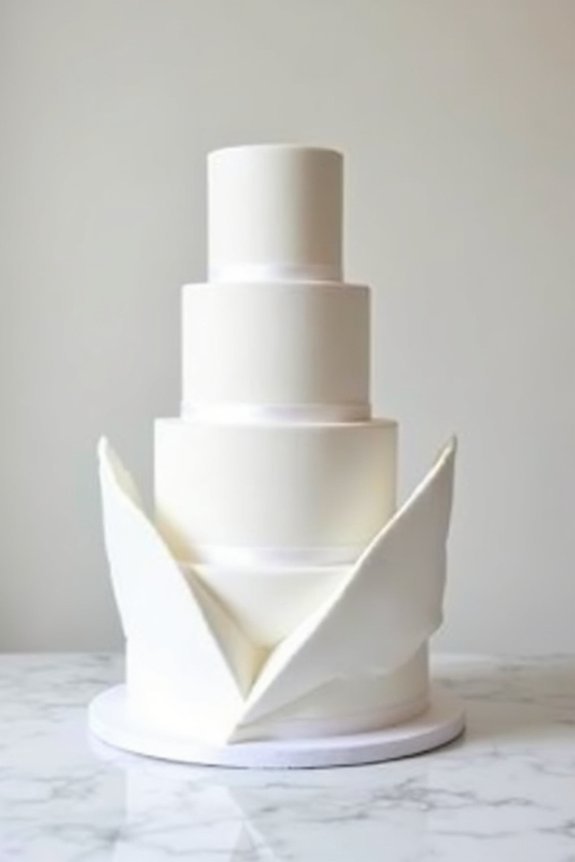 bold geometric cake designs