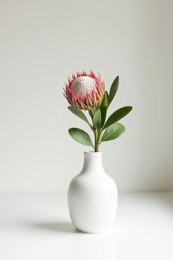 bold minimalism with proteas