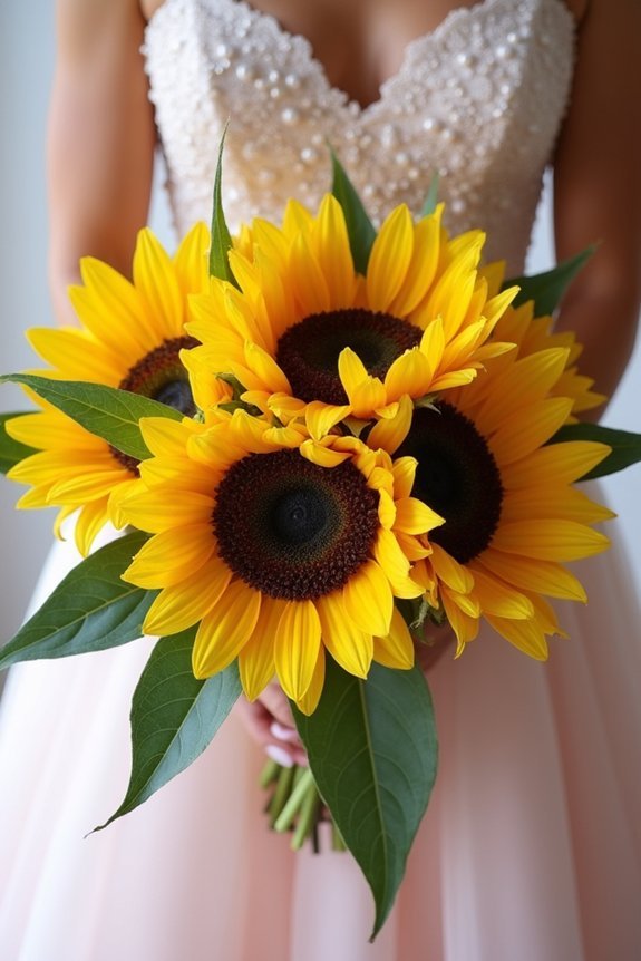 bold oversized sunflower elegance