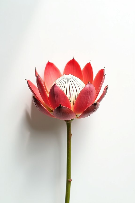 bold proteas minimalist wedding