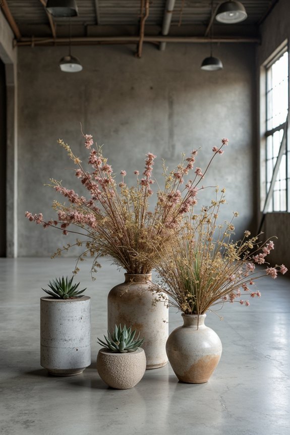 bold textured floral arrangements