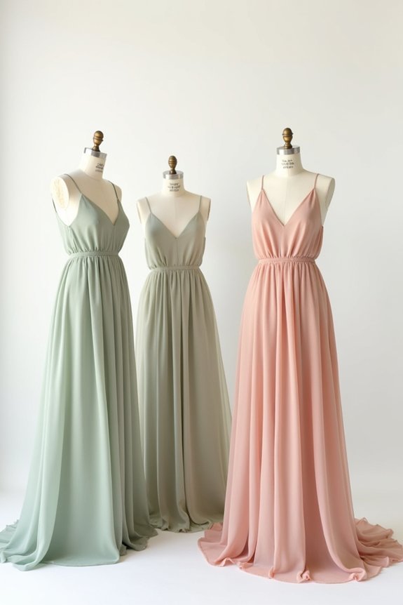 bridesmaid dress color selection
