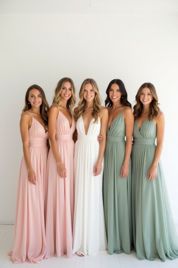 bridesmaid dress silhouette selection