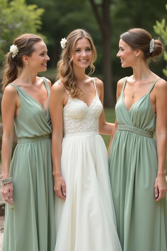 bridesmaid styling with individuality