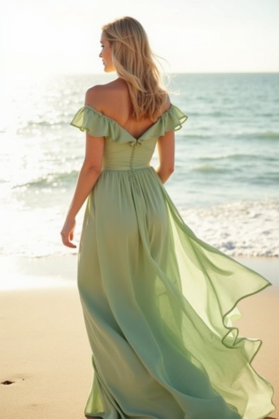 bridesmaids flattering beach attire