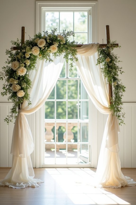 budget friendly diy wedding arch