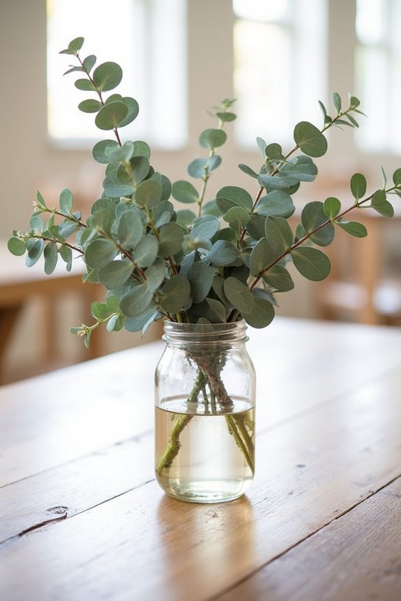 budget friendly eucalyptus arrangements