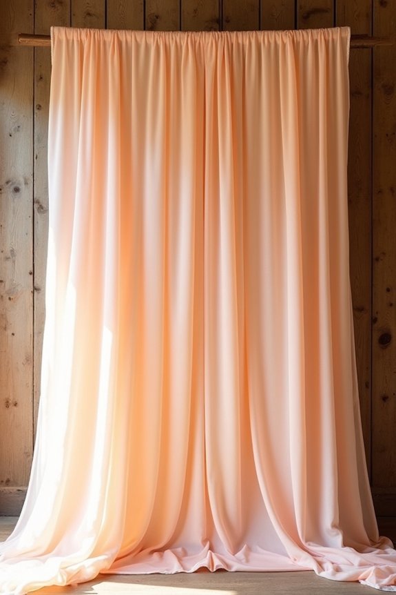 budget friendly fabric draping