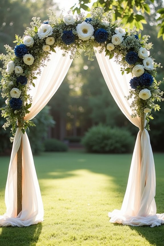 budget friendly floral arch strategies