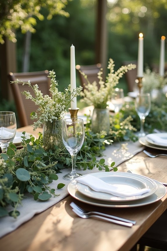 budget friendly garden greenery decor