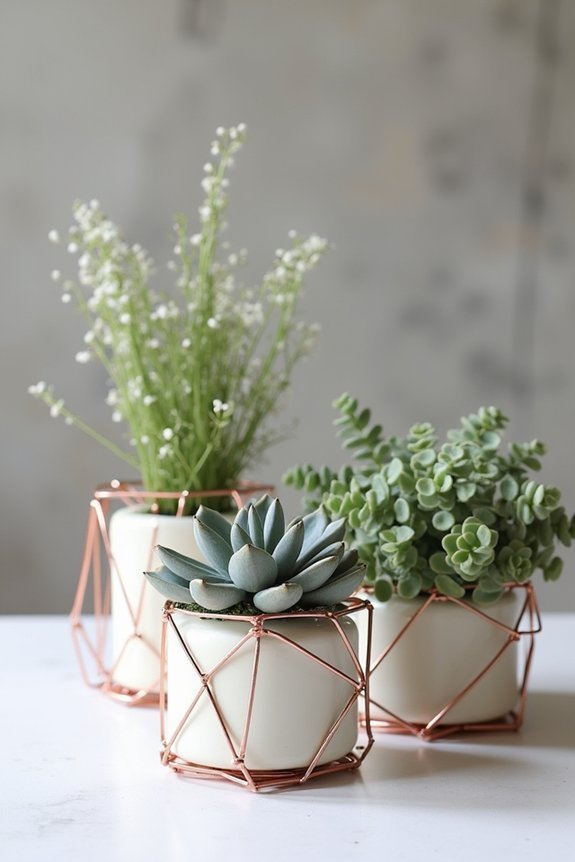 budget friendly industrial florals