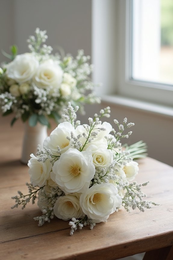 budget friendly silver bouquet tips