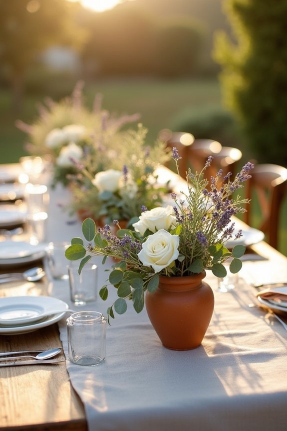 budget friendly tuscan centerpieces