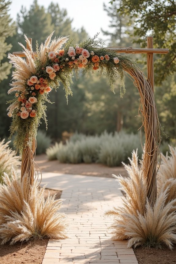 budget friendly wedding arch sourcing