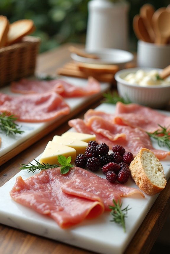 build your own charcuterie bar