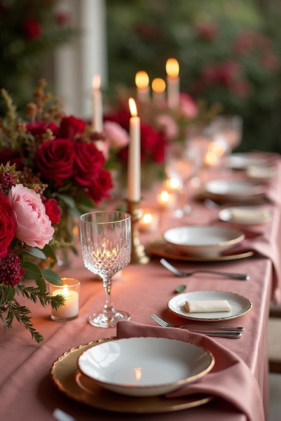 burgundy and blush elegance
